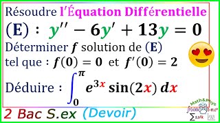 Les Équations Différentielles  Équations Différentielles du 2eme Ordre  2 Bac  Exercice 2 [upl. by Carola299]