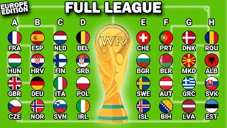 FULL LEAGUE  Europe Edition World Cup Soccer Marble [upl. by Ranee]