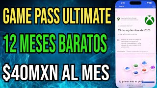 Como Tener 1 Año de Game Pass Barato [upl. by Galatia]