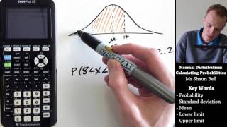 Normal Distribution Calculating Probabilities TI 84 Plus CE [upl. by Anselmo]