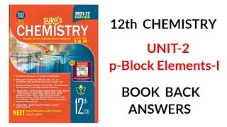 12th CHEMISTRY Unit 2Book back answersEvaluation Sura guide [upl. by Constantina217]