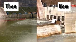 Dam removal dam flood gates opening amp dam sediment flushing [upl. by Llenram241]