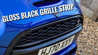 MINI F56 COOPER S BLACK GRILLE STRIP REPLACEMENT [upl. by Dorreg323]