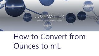 How to Convert from Ounces to mL [upl. by Darce906]