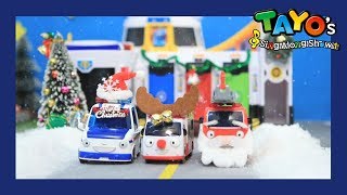 Tayo The brave cars and its Santas village l Tayos Sing Along Show 1 l Tayo the Little Bus [upl. by Akienahs]