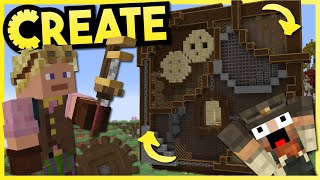 Spinning My ENTIRE Base  Minecraft Create Mod S2 3 [upl. by Enileve]