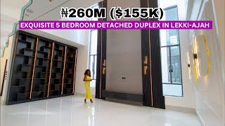 Inside an Exquisite ₦260M 155K 5 Bedroom Fully Detached Duplex with Swimming Pool in LekkiAjah [upl. by Ash]