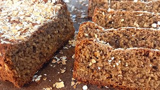 PAN DE AVENA CON LINAZA Sin harinas sin huevo Receta Saludable 100 Vegetal RECETAS DE GRI [upl. by Bryon835]