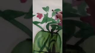 Vase paintingpainting [upl. by Larochelle]