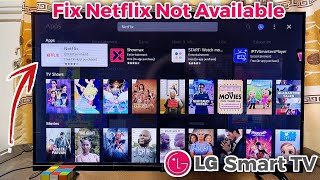 Netflix Not Available on LG Smart TV  How to Install Netflix App [upl. by Lynn]