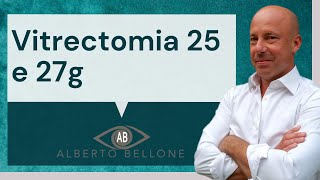 Vitrectomia 25 e 27g  Cosa è  Quando si utilizza [upl. by Kassab]