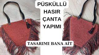 Kağıt İpten Kendi Çantanızı Yapın🌸Basit Teknikle Yaratıcı Tasarımkağıtipçantamodeli [upl. by Namyac]