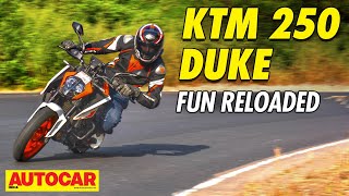 2024 KTM 250 Duke review  Big thrills  Autocar India [upl. by Alesi]