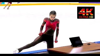 Камила Валиева Kamila VALIEVA🇷🇺Warming UpTraining 4K [upl. by Galitea600]