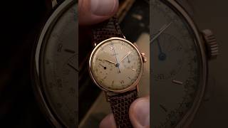 1940s Jaegeronly signed Chronograph in 365mm 18k rose gold Condition 1010 🤯 watches [upl. by Marino]