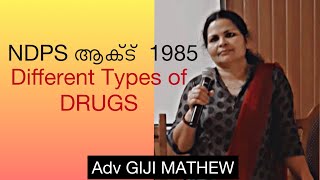 NDPS Act  Advocate Giji Mathew  Drugs Under NDPS Act [upl. by Yecart]