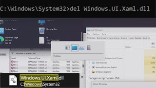 Windows 11 22H2 without WindowsUIXamldll [upl. by Scottie]