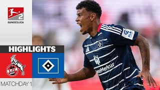 HSV  1 FC Köln  21  2 Bundesliga 202425 Highlights [upl. by Ttirrem]