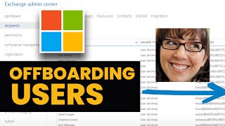 Offboarding Users in Office 365  Firing Megan Bowen [upl. by Lezti]