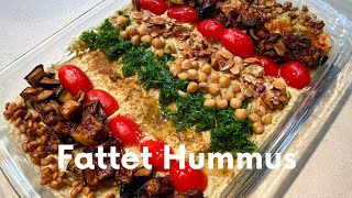 Fattet Hummus Recipe Savory Chickpea bread budding وصفة فتة حُمُّص [upl. by Eronel220]