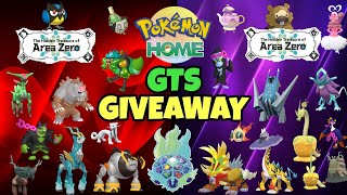 Pokemon HOME GTS Giveaway ✨ New amp Shiny DLC Pokemon [upl. by Cynde]