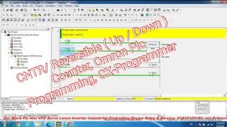 CNTR Reversible  Up  Down  Counter Omron Plc Programming CXProgrammer [upl. by Grossman]