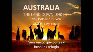 Men At Work  Down Under Subtitulado  Lyrics [upl. by Yentuoc]