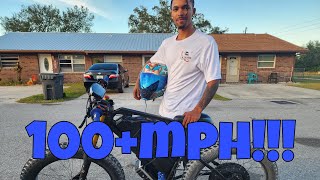 Fastest ebike in the world 72v 8000w Tommebike new record over 100mph [upl. by Carrington]