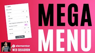 How to use the Mega Menu Widget Elementor Wordress Tutorial  Elementor Pro [upl. by Repinuj]