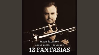 12 Fantasias No 9 in E Major TWV 4010 Arr for Solo Trombone [upl. by Leumel25]