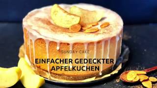 einfacher gedeckter Apfelkuchen [upl. by Latty171]