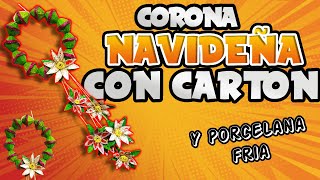 Corona de NAVIDAD 🎄Con Las Cubetas de Los Huevos 🥚Adorna tu Casa [upl. by Lebezej]