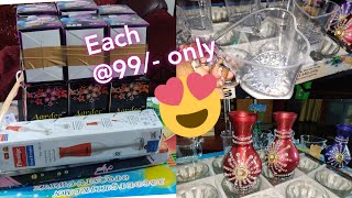 Unboxing New Glasswares  Each 99  99 gallery shop coimbatore  haul shopping unboxing [upl. by Abana175]