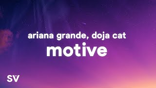 Ariana Grande Doja Cat  Motive Lyrics [upl. by Ylekalb]