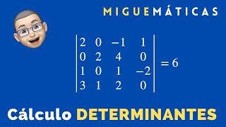 Cálculo  DETERMINANTES   ②ⓧ②  ③ⓧ③ y ④ⓧ④ [upl. by Ajad]