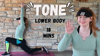 18 MIN LEG BURN WORKOUT  Lower Body TONE No Equipment No Repeat [upl. by Gnous606]