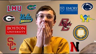 COLLEGE DECISION REACTIONS 2023 ucla usc emory berkeley bu uva and more [upl. by Lorain]