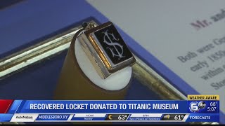 Recovered locket donated to Titanic Museum [upl. by Frederic]