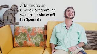 Matthew USA  Tico Lingo Spanish School Student Interview [upl. by Sane]