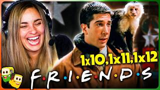 FRIENDS SEASON 1 Episodes 10 11 amp 12 REACTION  First Time Watch [upl. by Halsy108]