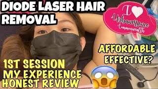 FIRST TIME TRYING DIODE LASER UNDERARM HAIR REMOVAL EXPERIENCE amp REVIEW Andrea Salandanan [upl. by Adyol613]