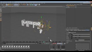 Tuto Cinema 4d  Reconstitution dun texte avec de lelasticité [upl. by Yeznil]