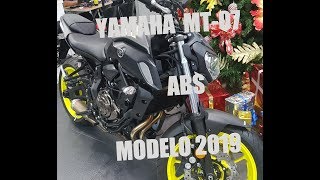 Yamaha MT07 ABS Modelo 2019  Primeras Impresiones [upl. by Acinorrev316]