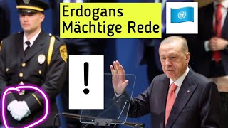 Erdogan bei der UN Mächtige Rede über Gaza İsrail Libanon und globale Krise vor Weltgemeinschaft [upl. by Eellac477]