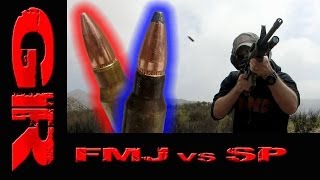 Gel Test  Full Metal Jacket vs Soft Point Ammunition [upl. by Allan]