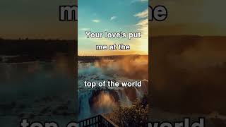 Carpenters  Top Of The World Lyrics Video lyrics carpenters topoftheworld music [upl. by Annavaig]