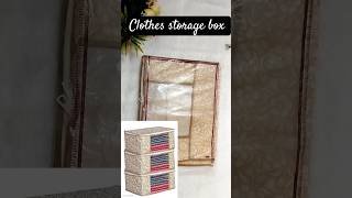 Viral cloth storage box organizer storagebox review shorts new viral trending meesho haul [upl. by Septima347]