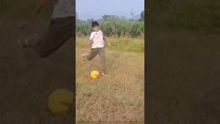 Football kicking practice on the Farm 🦶⚽ football ronaldo practice [upl. by Ayimat]