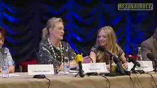 Mamma Mia Swedish Premiere Meryl Streep Interview [upl. by Dripps]