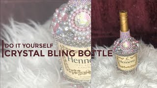 DIY Crystal Bling Bottle [upl. by Heywood]